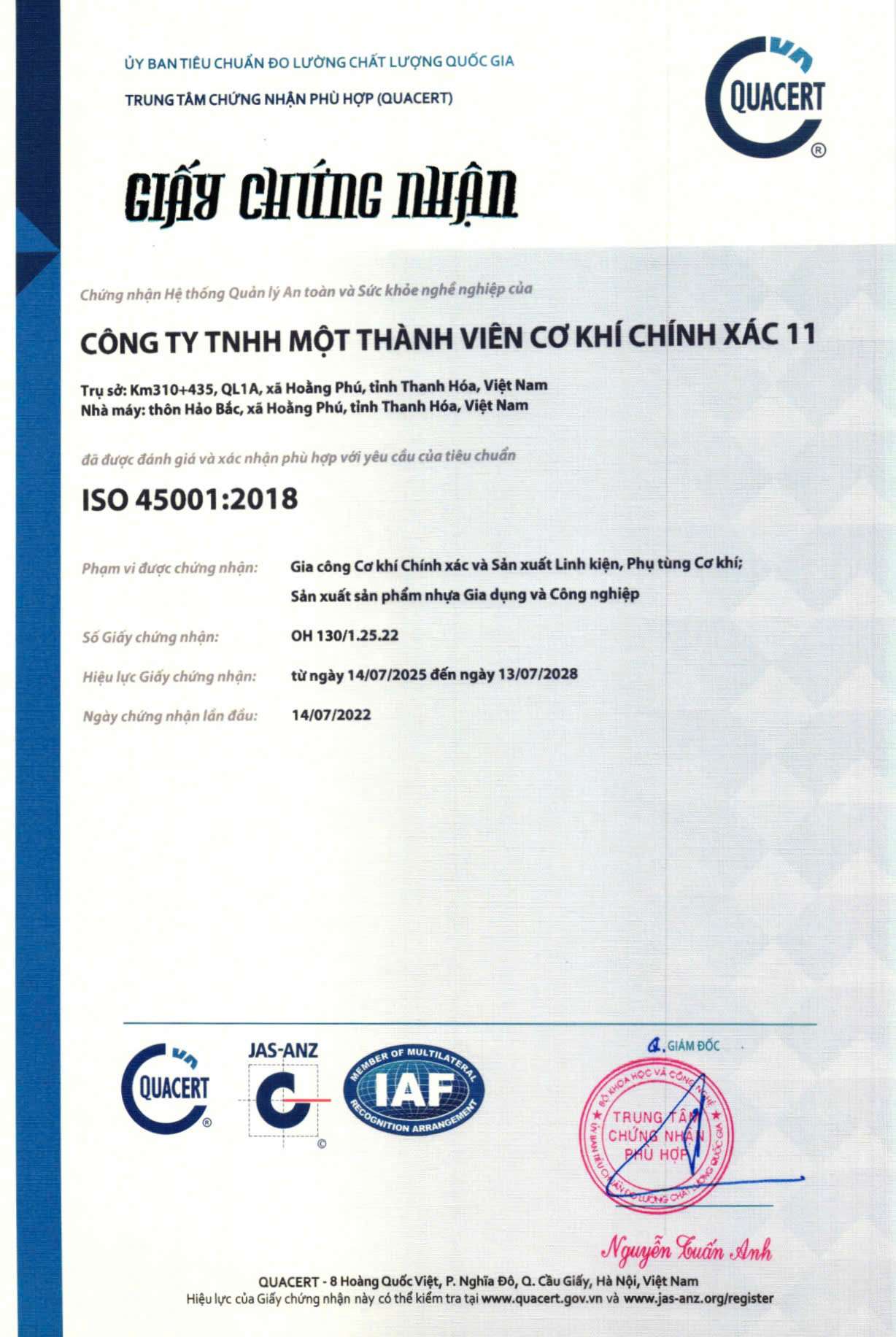 Chính sách chất lượng