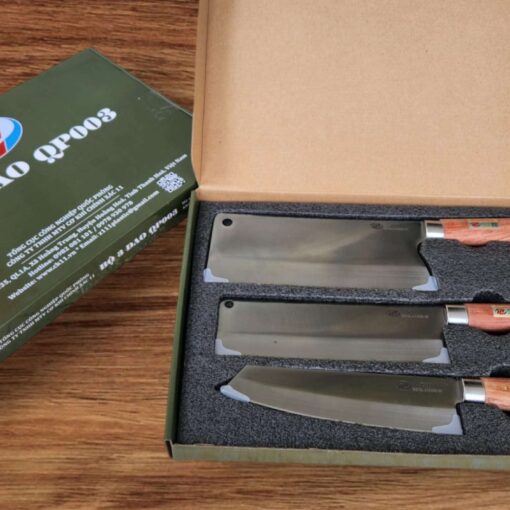 Bộ 3 Dao Gỗ Hương ( Cán Tròn )