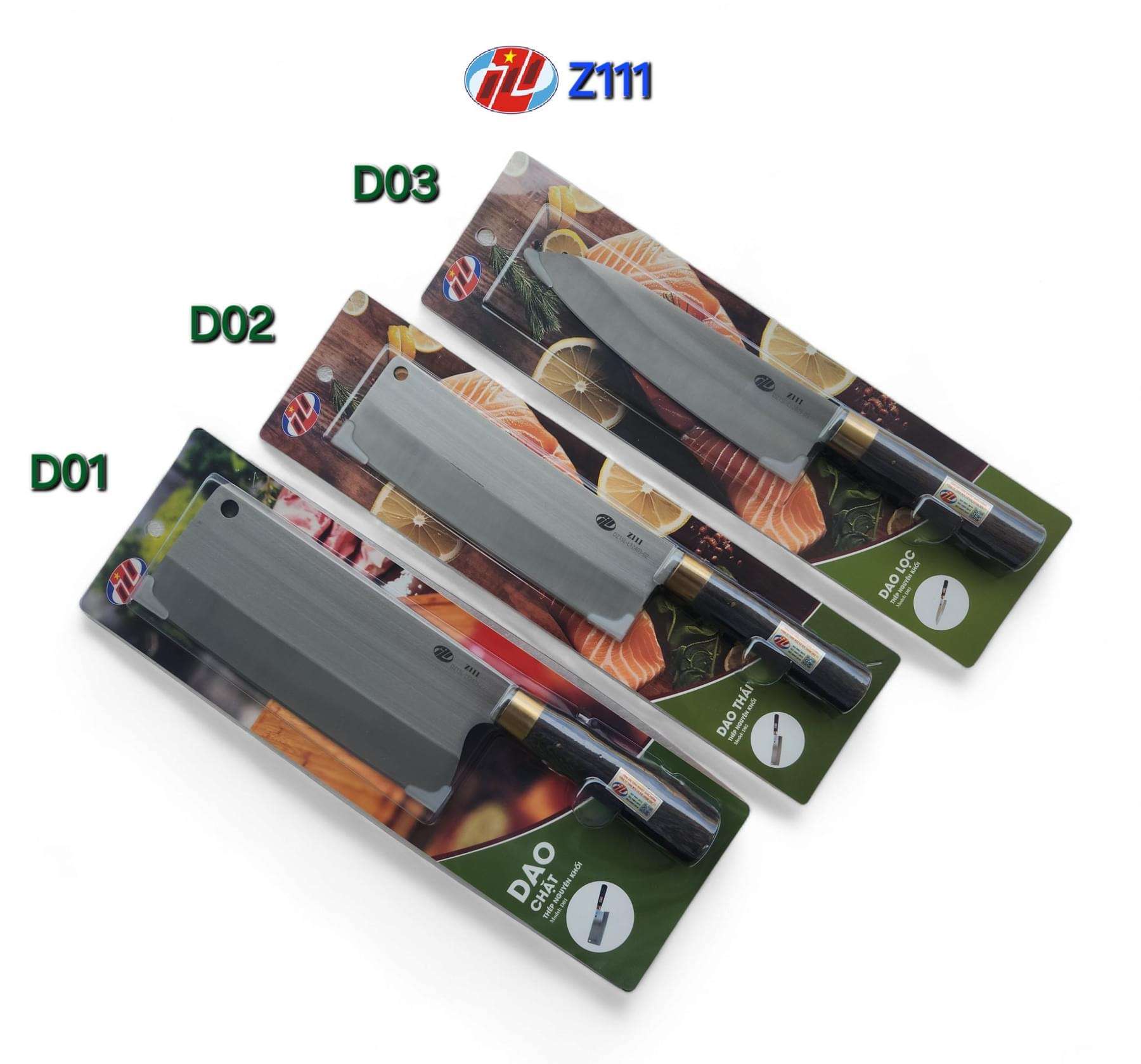 IMG_0582 Bộ 3 Dao Gỗ Mun ( Cán tròn )