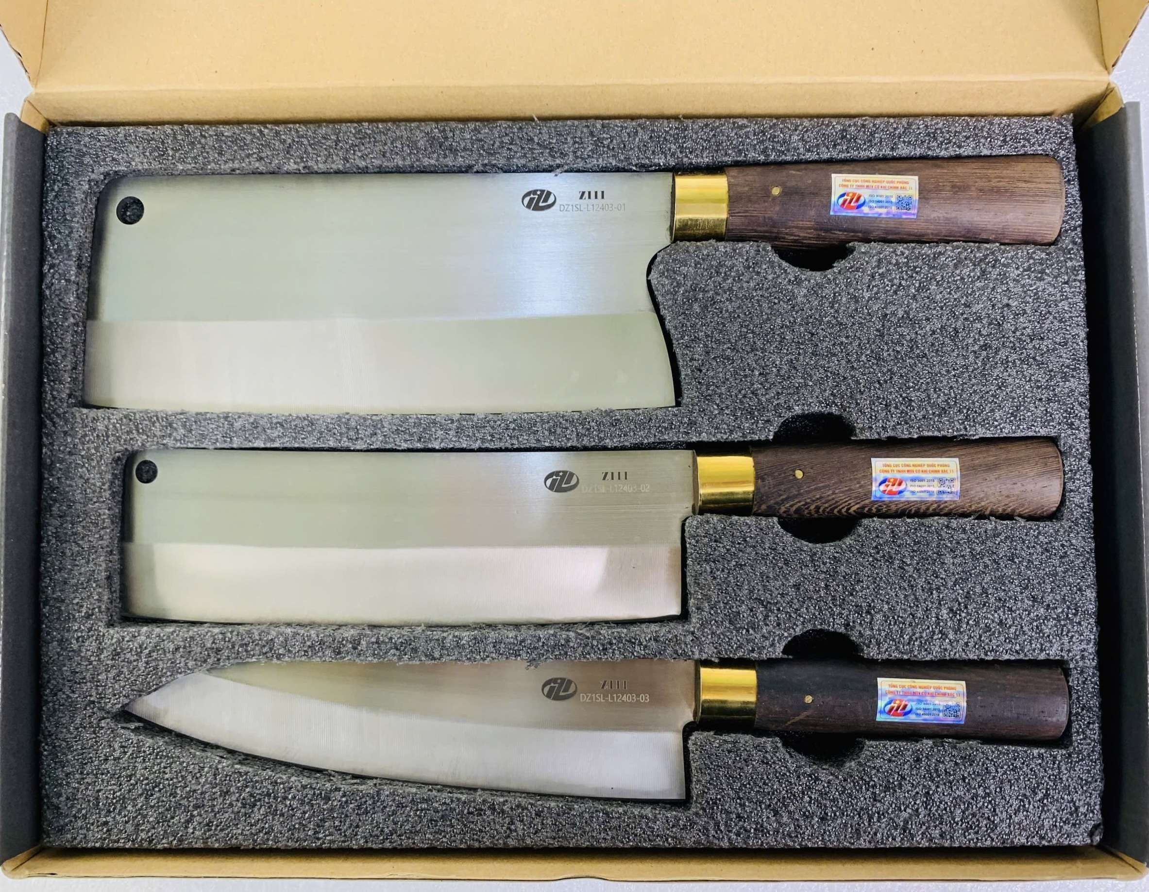 IMG_0892 Bộ 3 Dao Gỗ Mun ( Cán tròn )