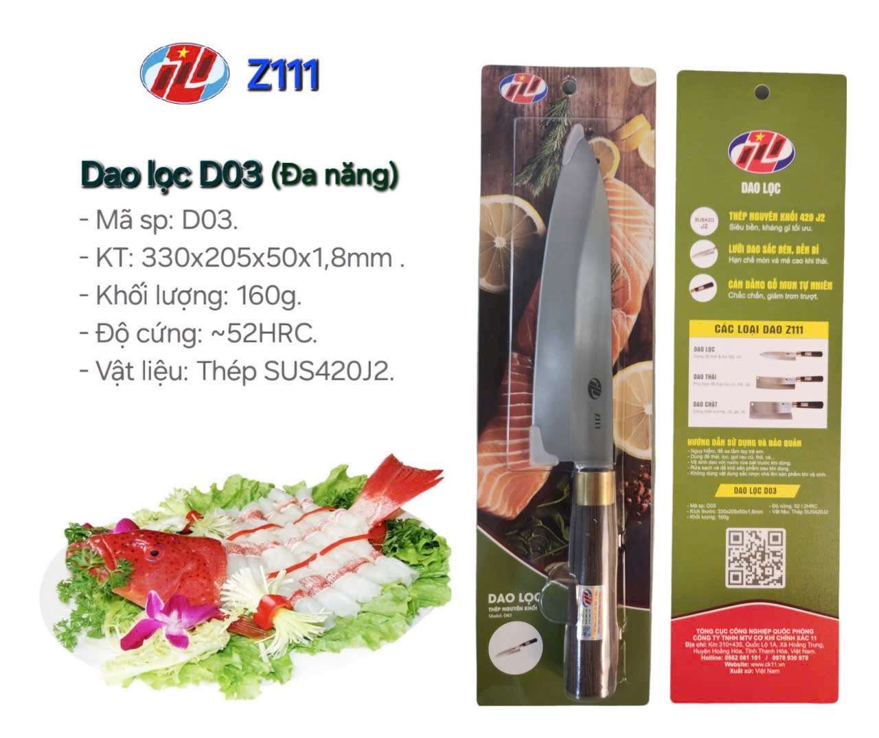 IMG_1348 Bộ 3 Dao Gỗ Mun ( Cán tròn )