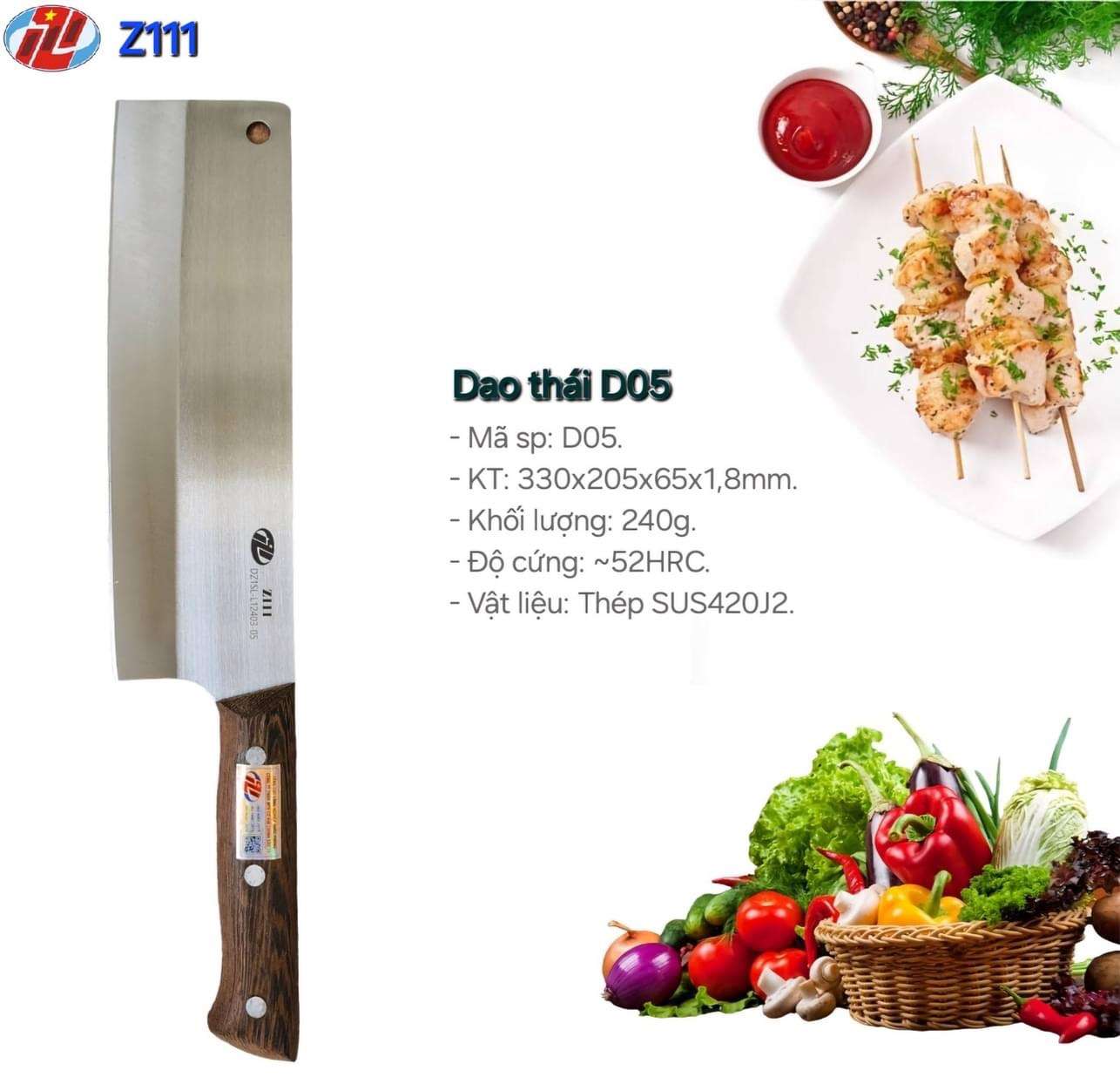 IMG_9841 Bộ 3 Dao Gỗ Mun ( Cán ốp )