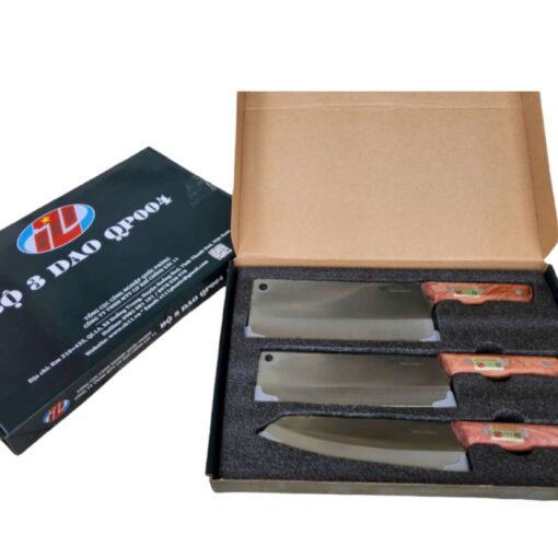 Bộ 3 Dao Gỗ Hương ( Cán Ốp )