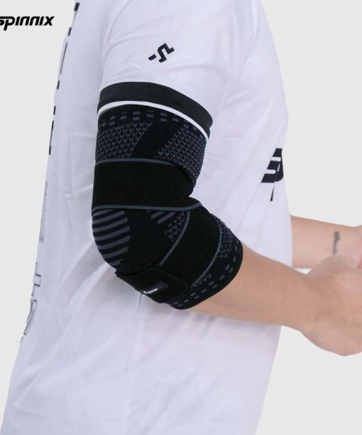 Bó khuỷu tay Spinnix Virex đen