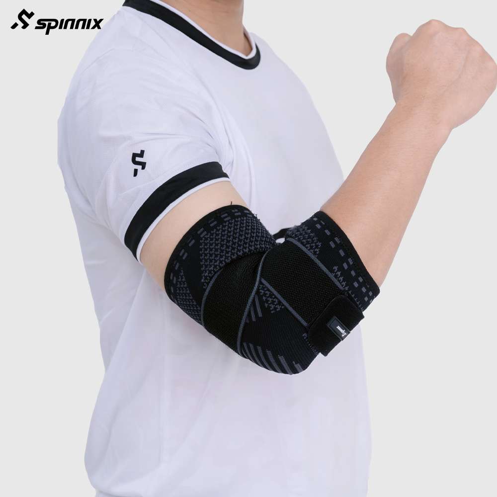 Bó khuỷu tay Spinnix Virex đen