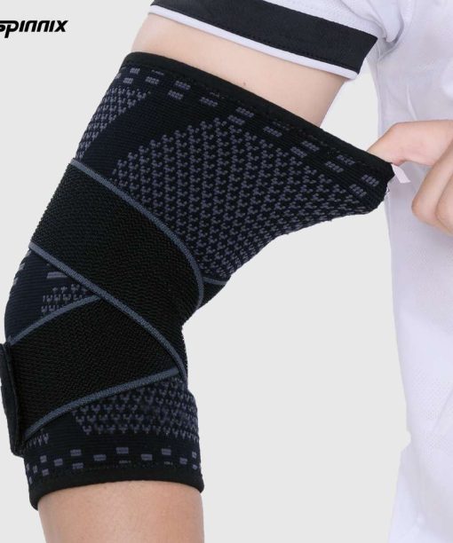 Bó khuỷu tay Spinnix Virex đen