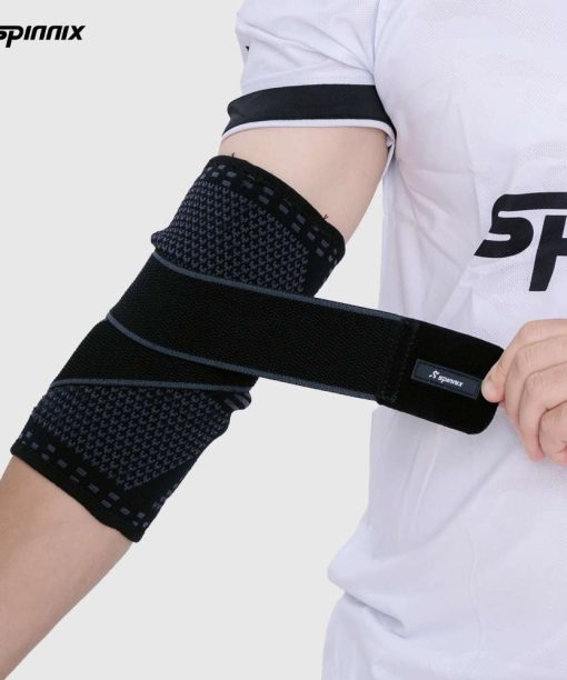 Bó khuỷu tay Spinnix Virex đen
